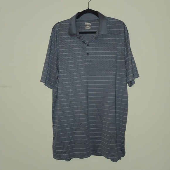 Callaway Other - CALLAWAY OptiDry Men's Golf Shirt-(Blue Stripe) High Quality Short Sleeve In Lg